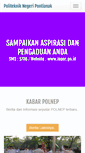 Mobile Screenshot of polnep.ac.id