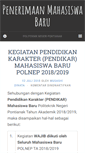 Mobile Screenshot of pmb.polnep.ac.id
